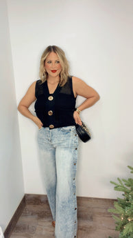 Button Wash Jeans