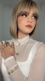 Tisento Classic Chain Long Gold Plating Necklace Christmas Collection