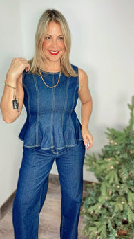 Sofia Dark Denim Set