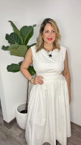 Dior White Midi Dress
