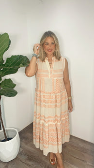 Roma Sunset Midi Dress