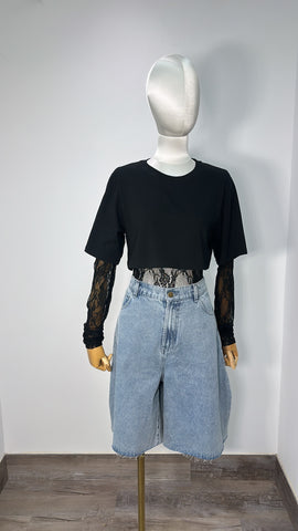Layering Lacey Black Bodysuit