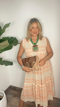 Roma Sunset Midi Dress