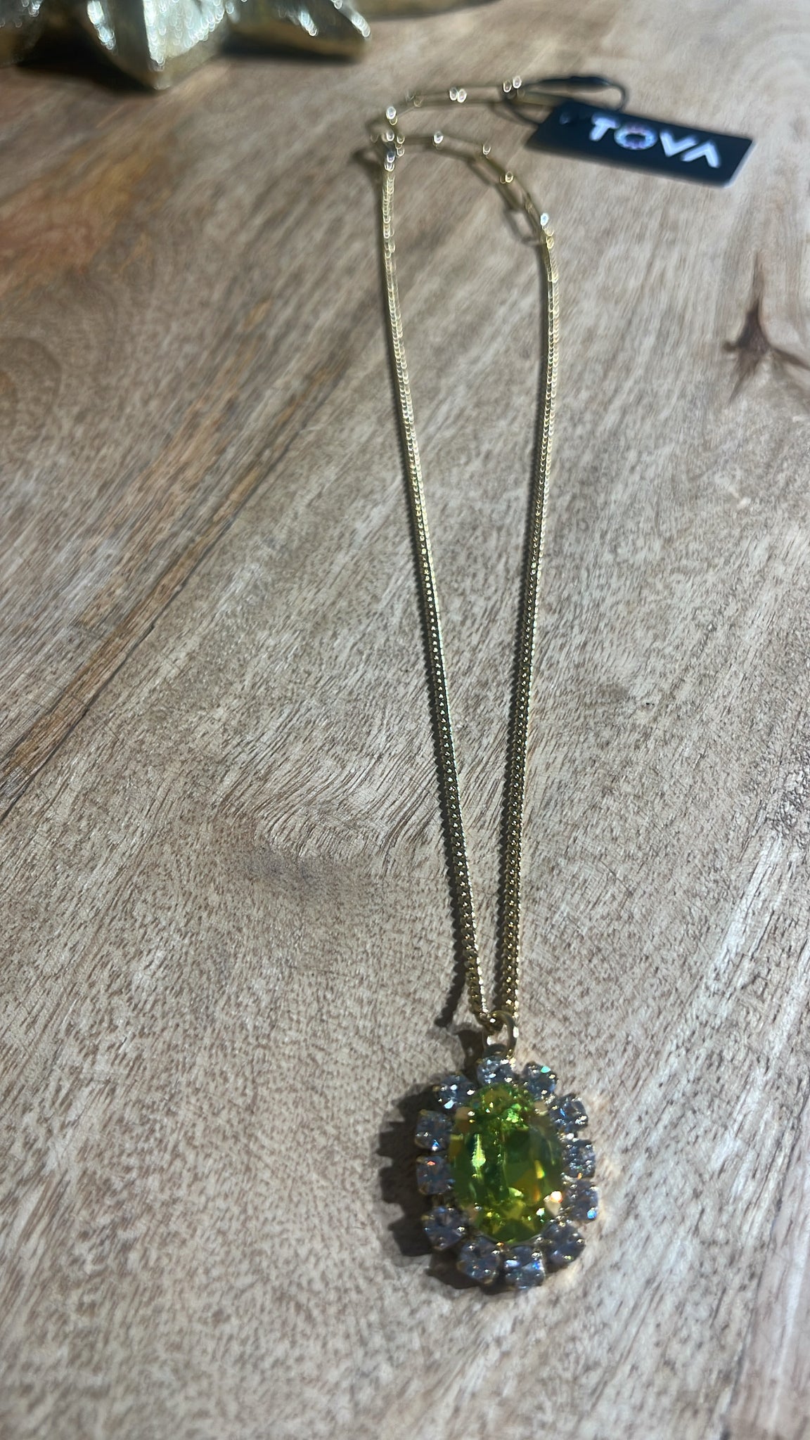 TOVA Green Gemstone Necklace