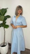 Pastel Blue Midi Dress
