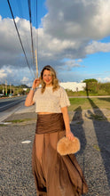 Chestnut Veil Skirt