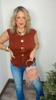 Burgundy Icon Top