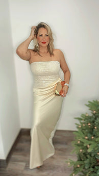 Champagne Allure Gown Dress