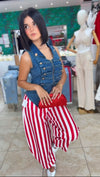 Napoleon Denim Zip Vest Top