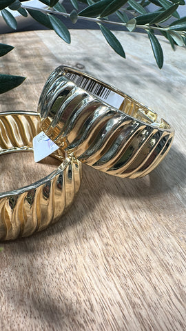 Golden Wave Bangle