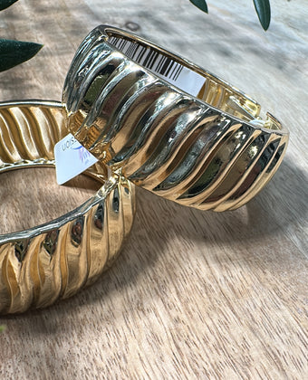 Golden Wave Bangle