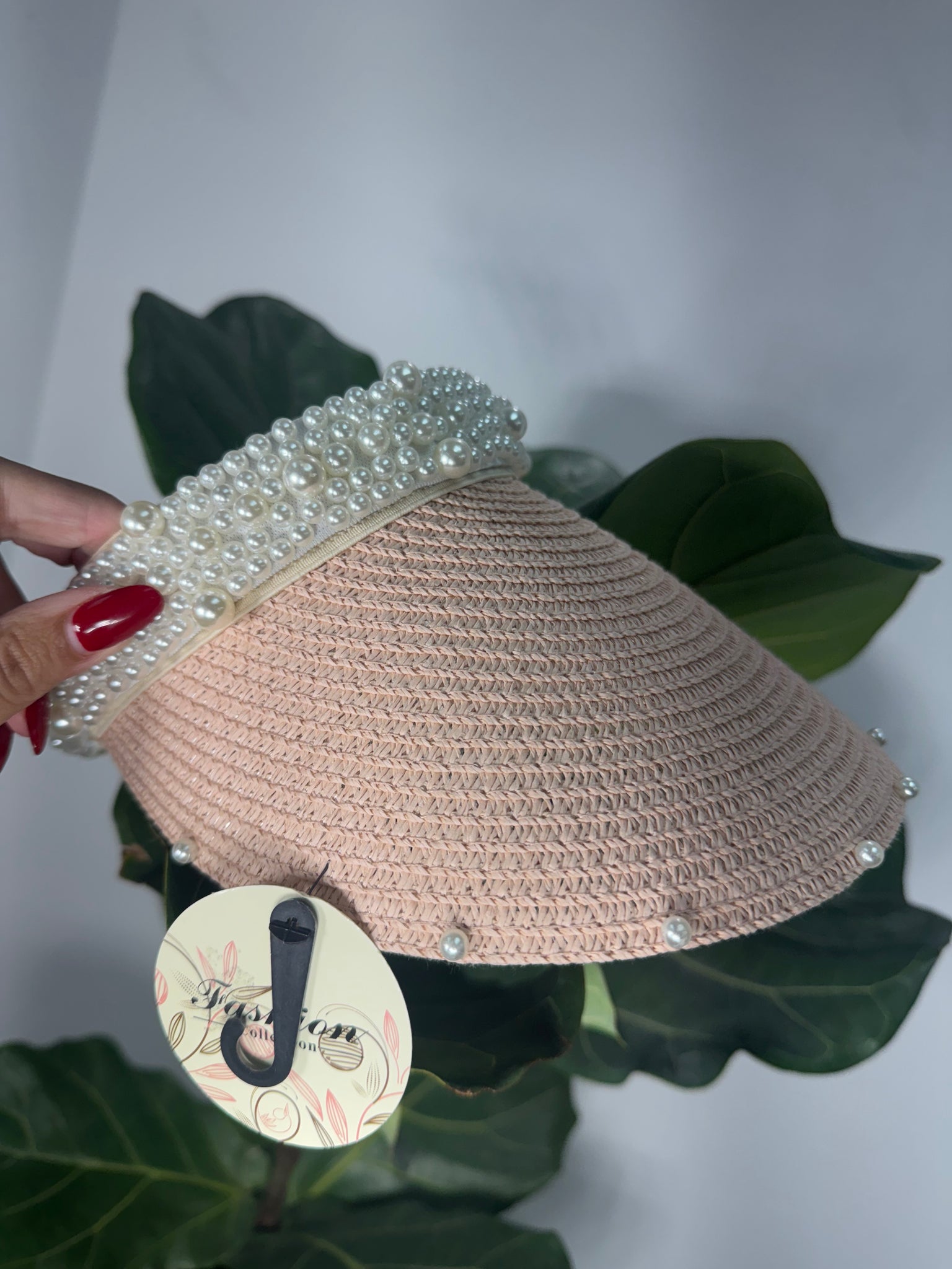 Rose Visor Pearl Hat