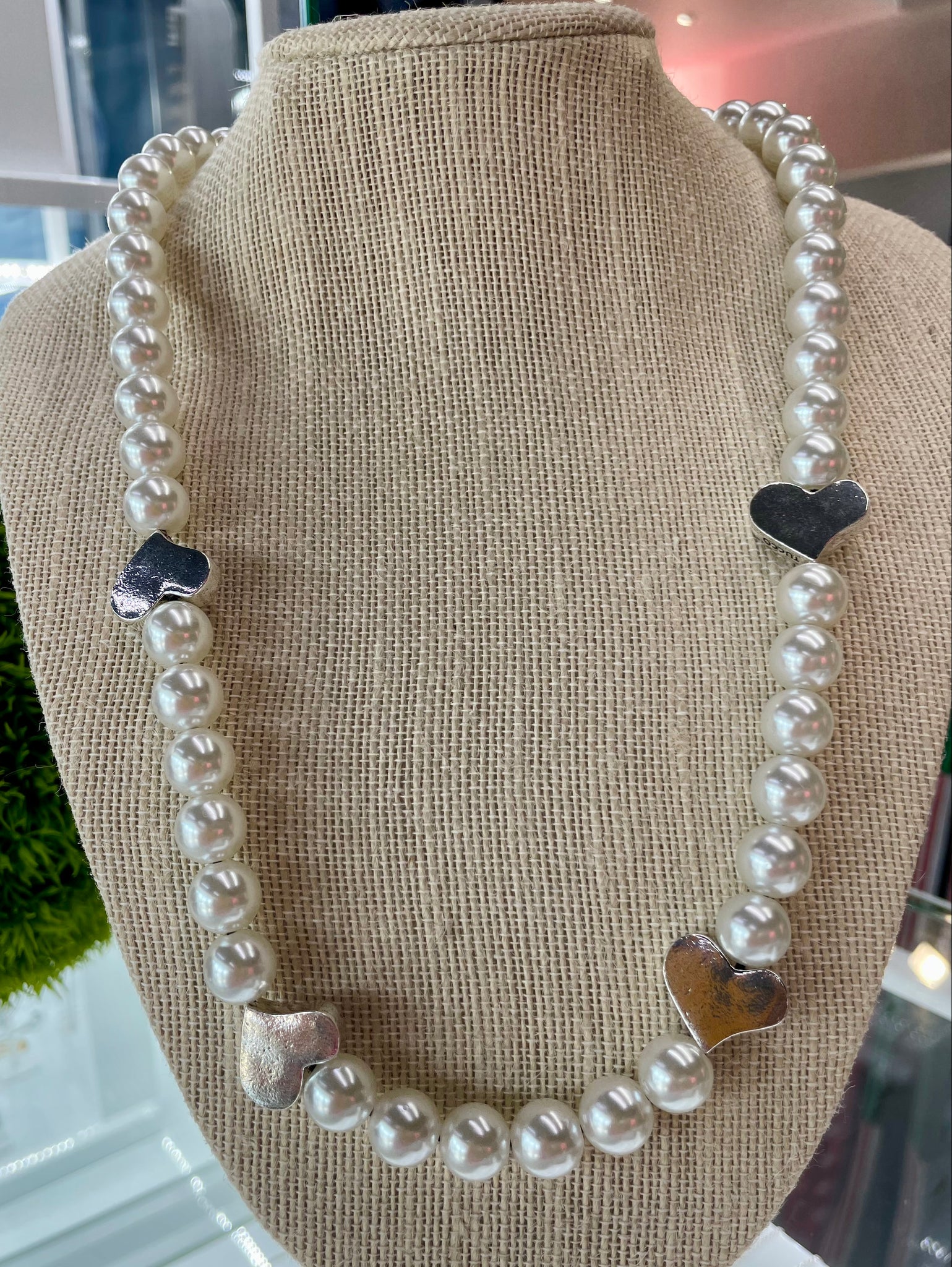 Tucco Silver Hearts Necklace