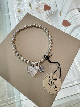 Tucco Silver Heart Bracelet