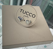 Tucco Silver Hearts Earrings