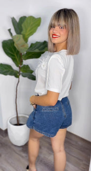 Chic Denim Skort