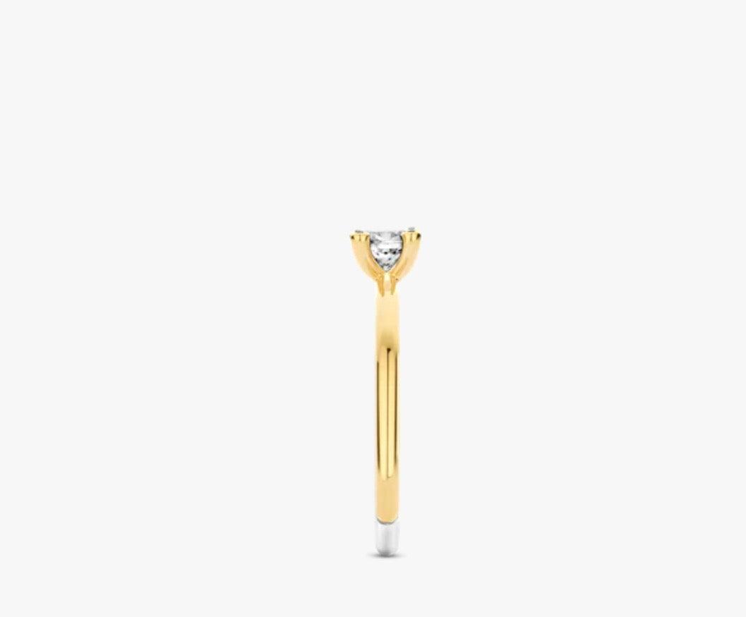 Ti Sento Classic Zirconia Ring With Stone