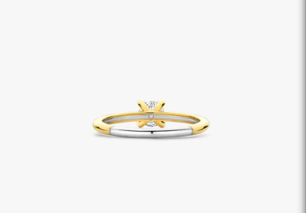 Ti Sento Classic Zirconia Ring With Stone