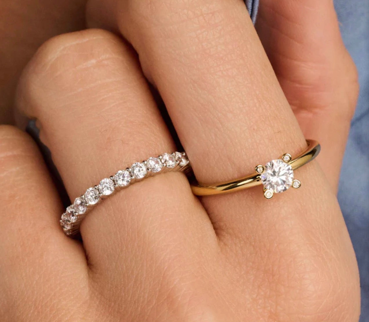 Ti Sento Classic Zirconia Ring With Stone