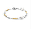 TI SentoTWO TONE & PEARL BRACELET