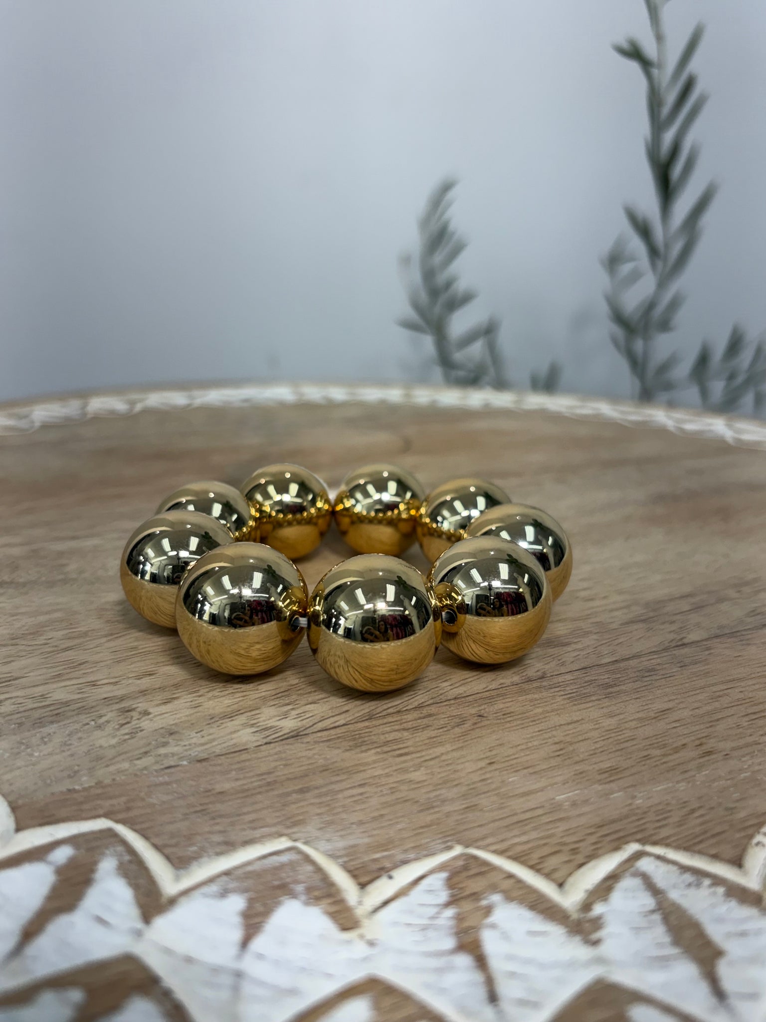 Gold Beads Bracelet