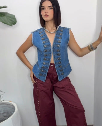Italy burgundy pant