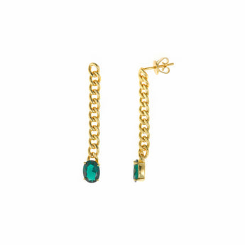 Salvatore Green Gem Necklace