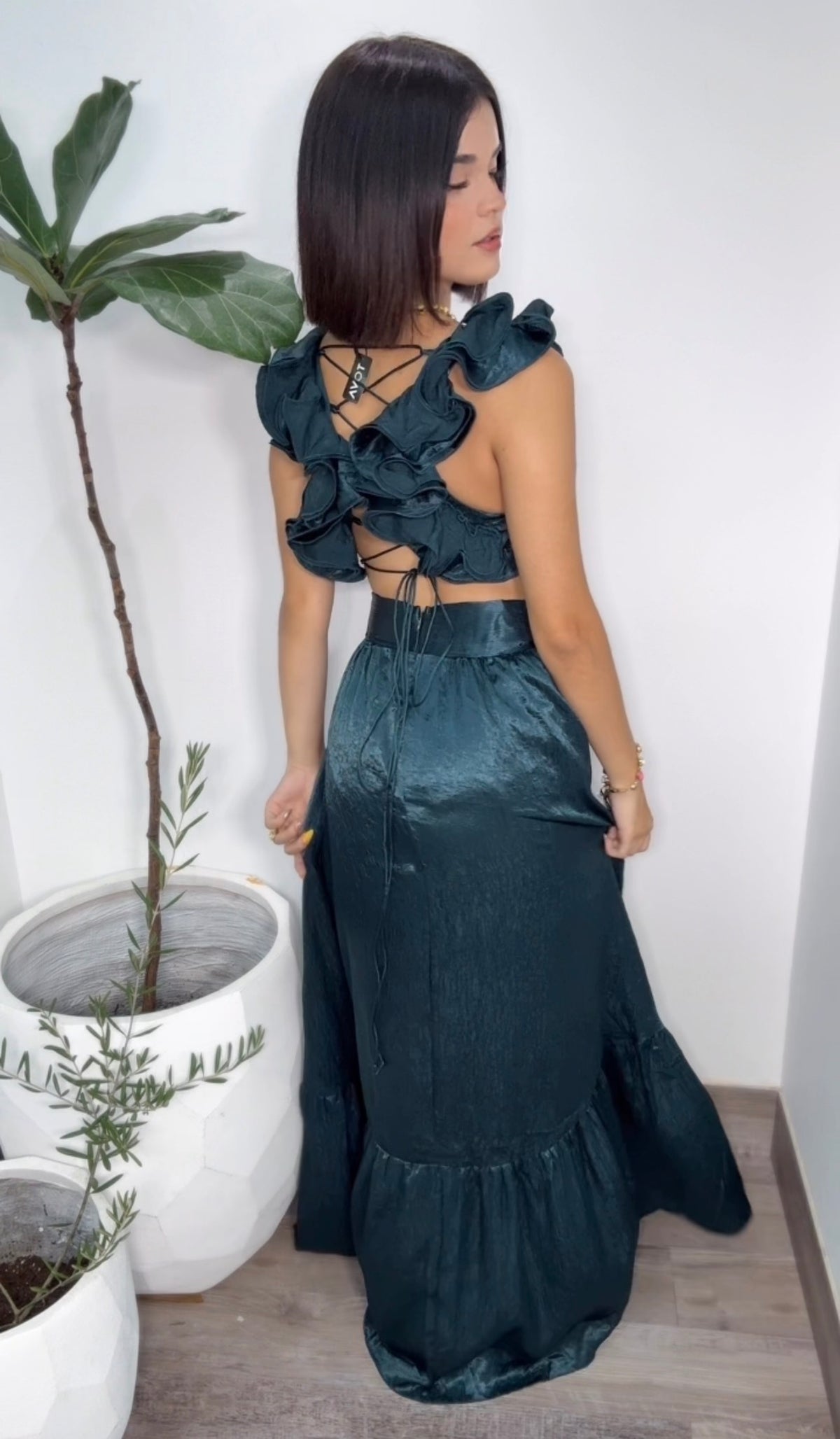 Teal Green Elegant Dress