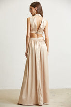 Nude Sparkle Maxi Dress