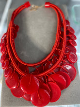 Boho Chic Red Necklace