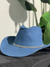 Dark Denim Cow Girl Hat