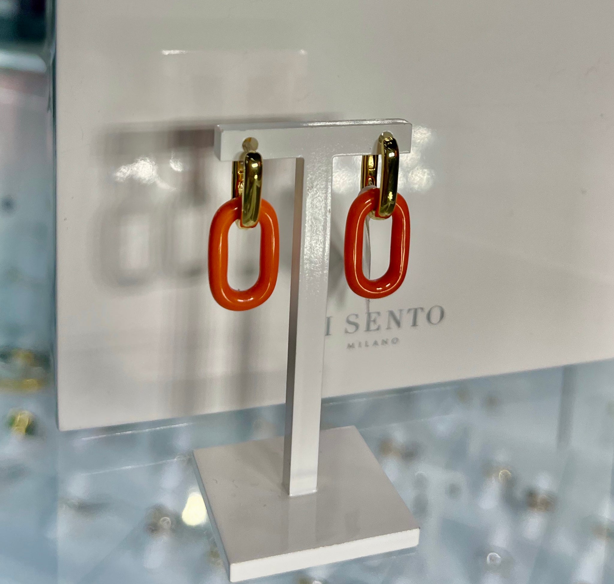 TiSento Milano Orange Earrings