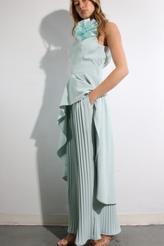 Sky Mint Blouse & Pant Set