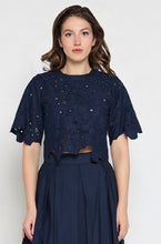 Gracia Prussian Blue Top