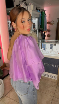 Lilac One Shoulder Top