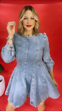 Flare Washed Denim Dress