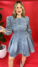 Flare Washed Denim Dress