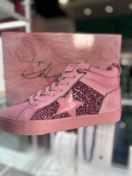 Vintage Havana Star Sparkly Pink Sneakers