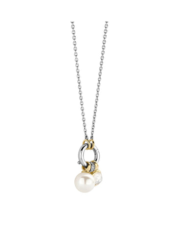 Tisento Mother of Pearl Stone Necklace Christmas Collection