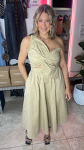 Twist Taupe Midi Dress