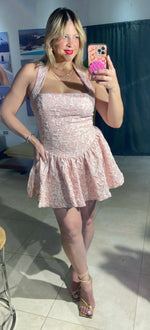 Rose Chic Mini Dress
