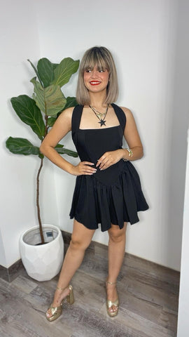 Black Flare Romper