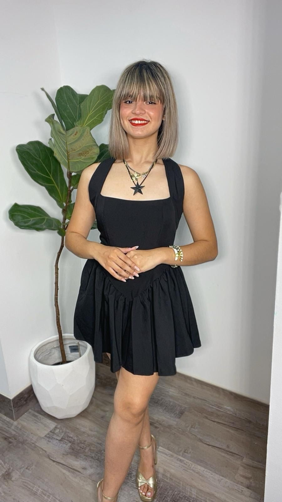 Black Flare Romper