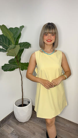 Flower Pastel Yellow Dress