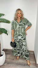 Green Lino Pants