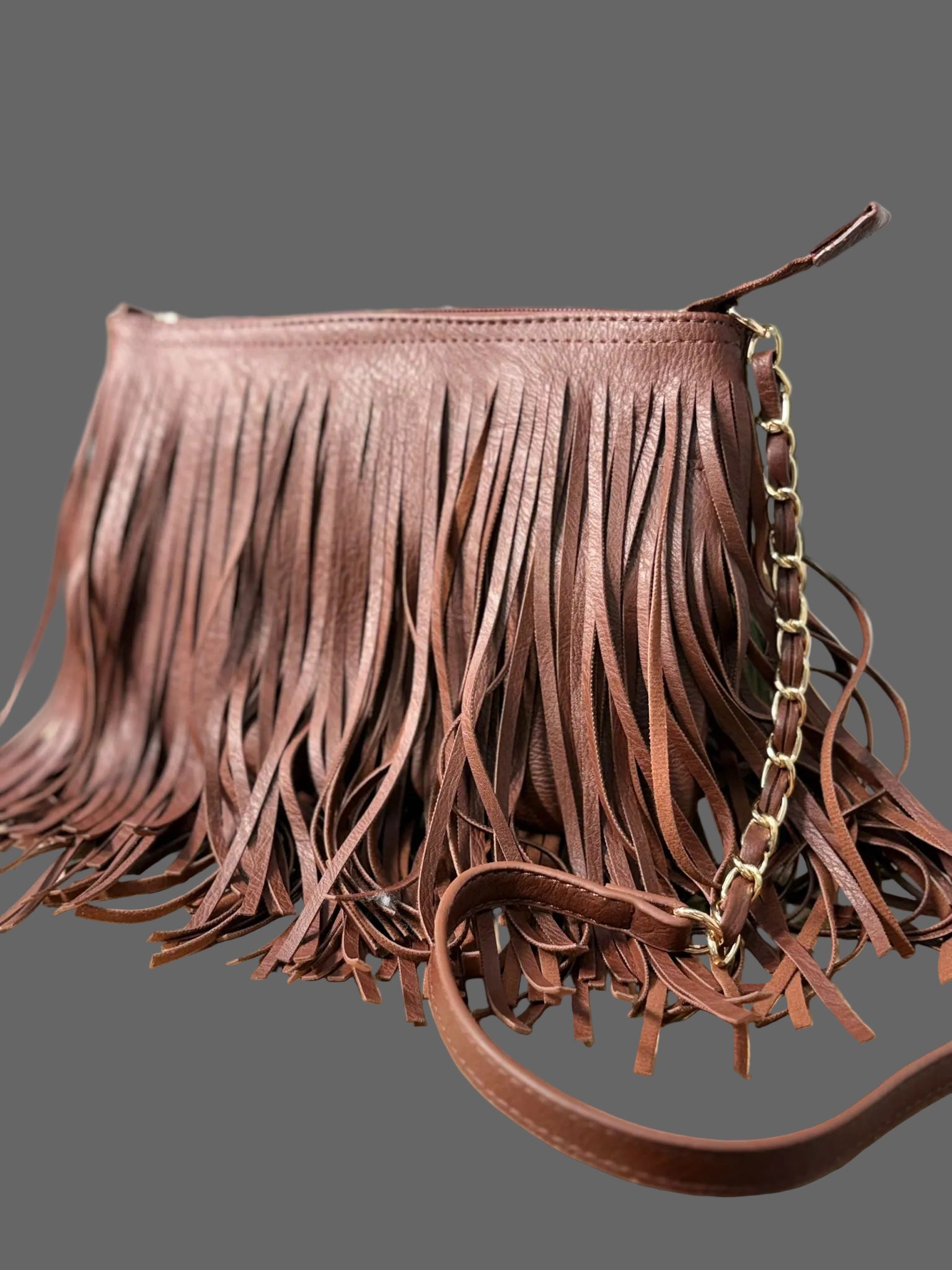 Marrón Fringe Bags