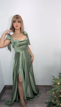 Sage Green Satin Maxi Dress