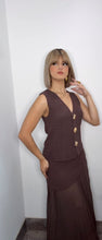 Umber Muse Vest & Skirt Set