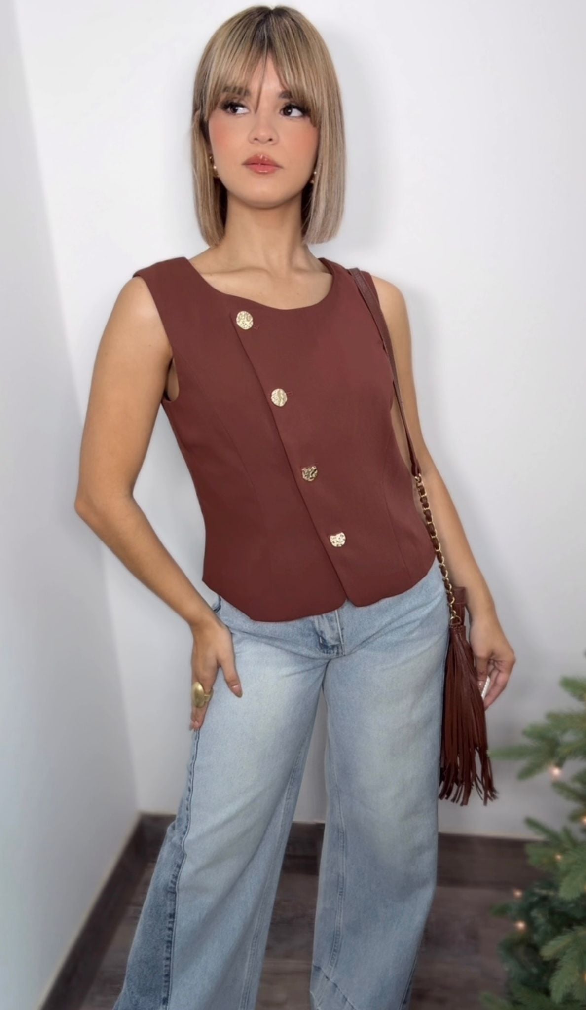 Deep Cinnamon Vest