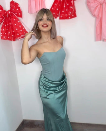 Pastel Mint Siren Maxi Dress